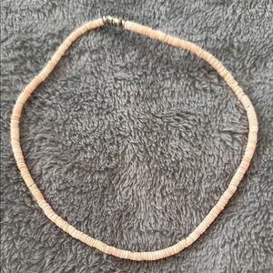 Elegant Peach Beaded Necklace